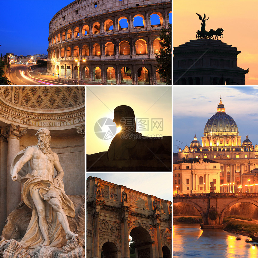 罗马在意大利黄图片