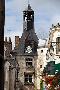 美丽的中世纪村庄法国卢瓦图片