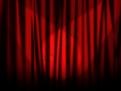 舞台红窗帘背景图片