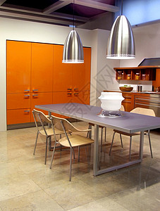 美丽现代厨房高端展厅家具很漂图片