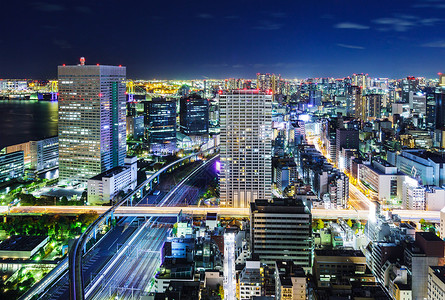 东京夜景背景图片