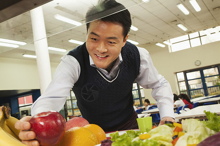 在学校食堂求健康食品图片