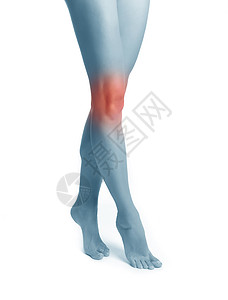 膝盖疼痛概念照片图片