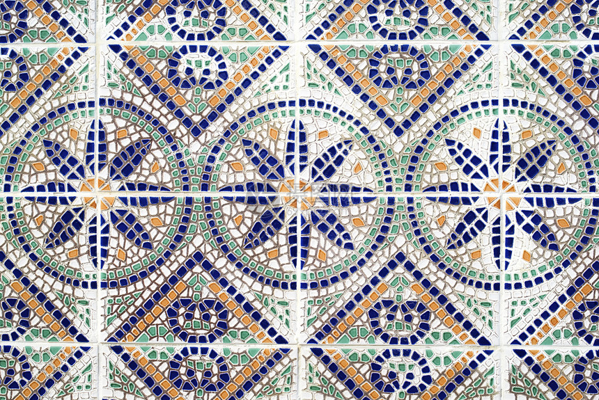 azulejos传统葡萄牙瓦片细节图片