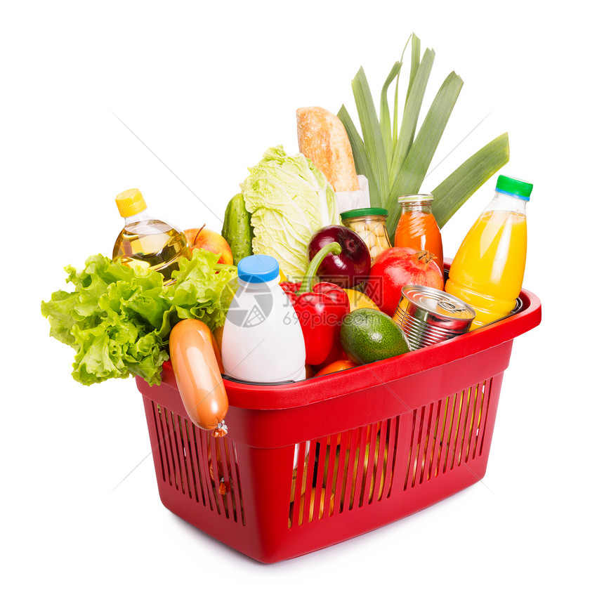 篮子上满是水果和蔬菜图片