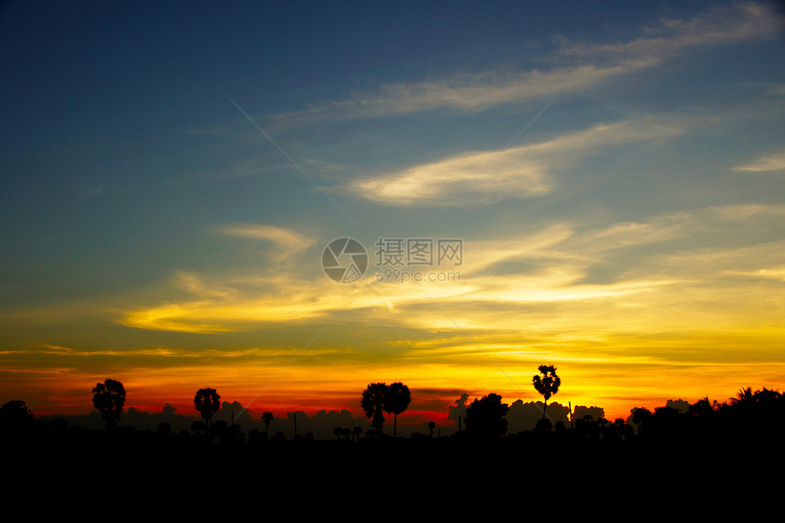 日落天空图片