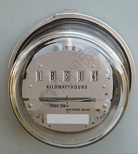 住宅用电表清楚显示消耗的电能千瓦时图片
