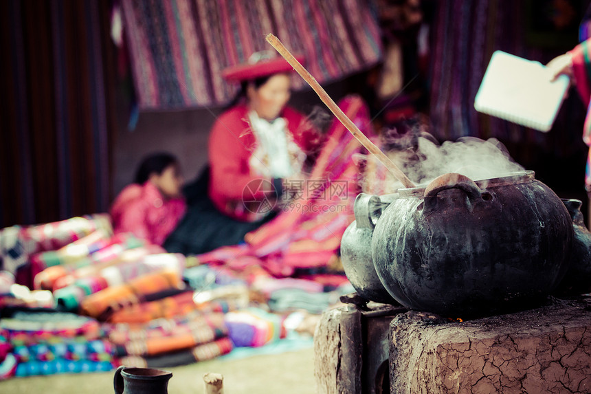 南美洲秘鲁传统村图片
