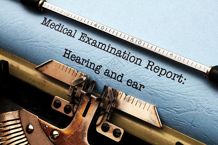 听力和耳朵医学报告图片