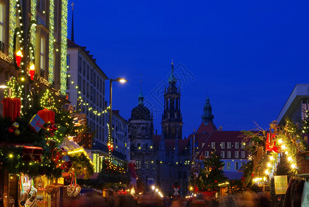 德累斯顿圣诞市场背景图片