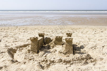 荷兰北海部海滩沙图片