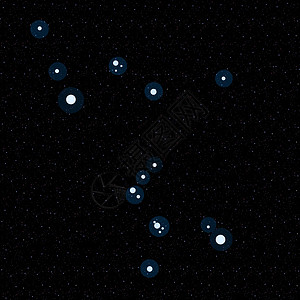 猎户座星在满天星斗的天空背景上图片
