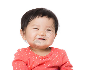 微笑的亚洲婴儿图片