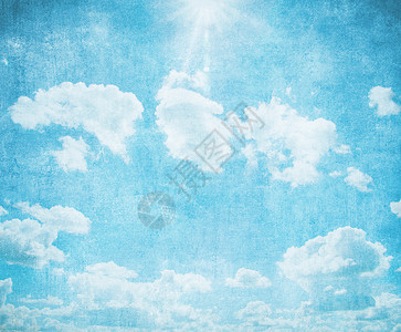 Grunge蓝色天空背景图片
