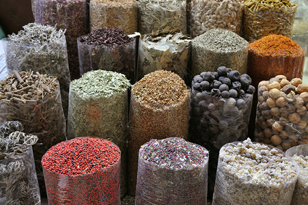 迪拜香料市场的香料图片