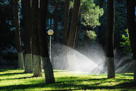 城市广场Sprinkler系统正图片