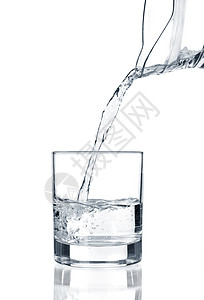 饮用水倒入玻璃图片