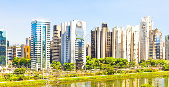 巴西圣保罗和河流的景色图片