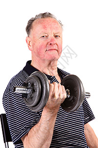 做健身运动的老人图片