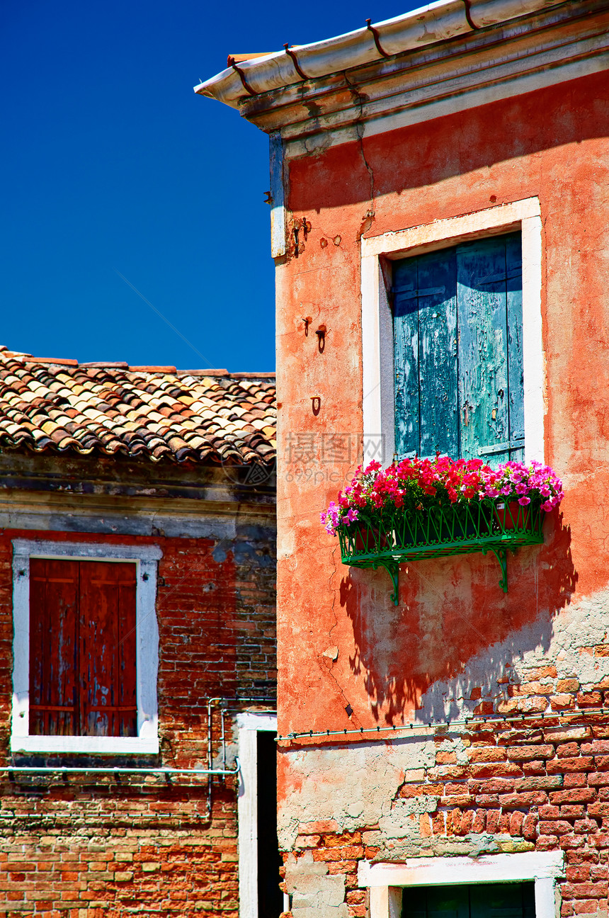 意大利Veneto村野旧建筑和有遮图片