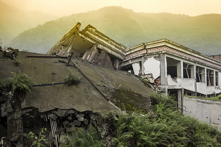 汶川地震的破背景图片
