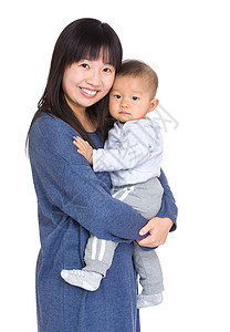 亚洲母亲和儿子图片