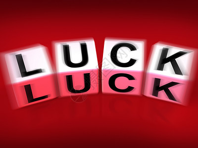 Luck显示幸运命或气的背景图片