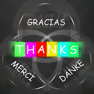 以外语表示感谢的GraciasMerci图片