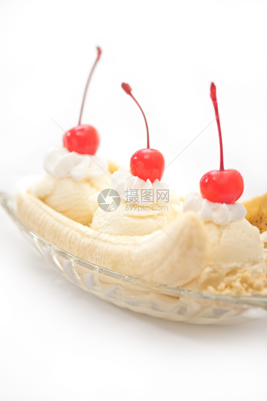 香蕉冰淇淋带图片