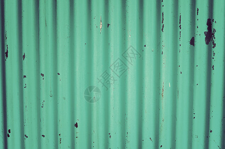 波纹铁墙的绿色图片