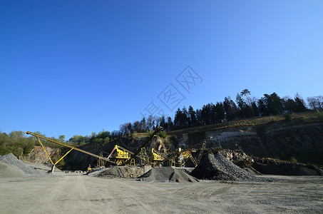 在矿山采石场推广砾石背景图片