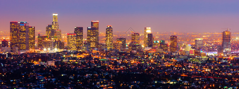 夜晚的洛杉矶图片