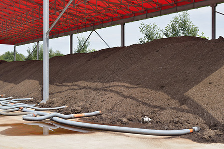 工业堆肥加强制通气背景图片