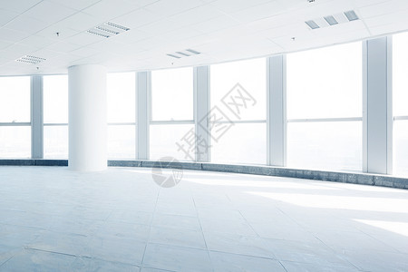 现代办公楼大厅背景图片