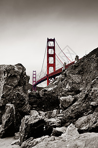 旧金山门大桥为著名地标图片
