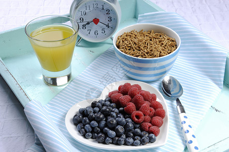 健康饮食高膳食纤维早餐图片