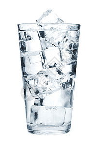 玻璃杯纯净水白色背景上孤图片