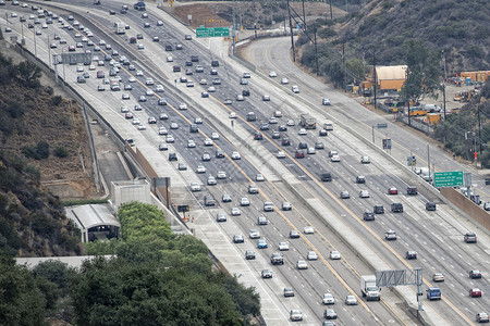 losAngeles拥挤的高速图片