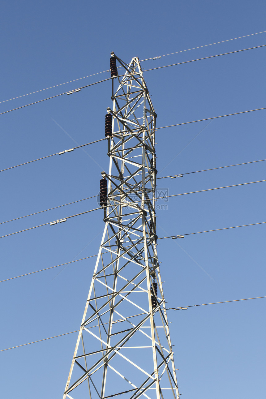 电力塔和输电线路图片