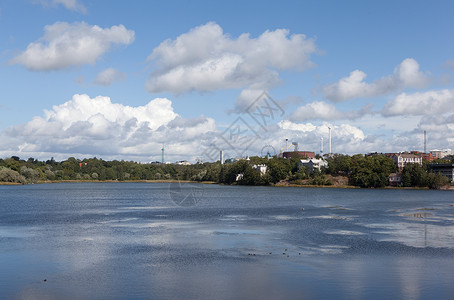 TlnlahtiBay是赫尔辛基的美景之地沿海岸图片