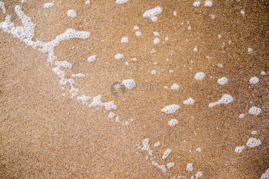 冲沙中的水浪图片