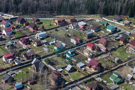 俄罗斯村庄鸟瞰图图片