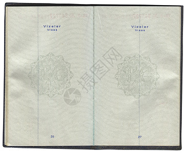土耳其护照上签证标图片
