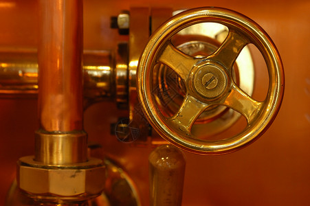 啤酒厂技术控制铜细节背景图片