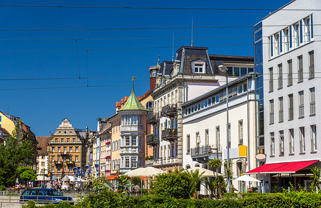 Konstanz市中心视图片