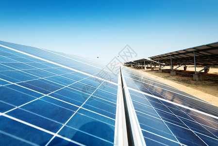 光伏电池板用于生产清洁可持续可再生能源的太阳能电池板图片