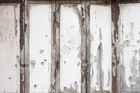 旧白色的白木门经背景图片