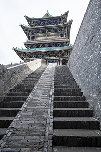 山西平遥古镇背景图片