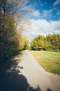 拉脱维亚秋天的乡村景观复古摄影效果复古颗粒状图片