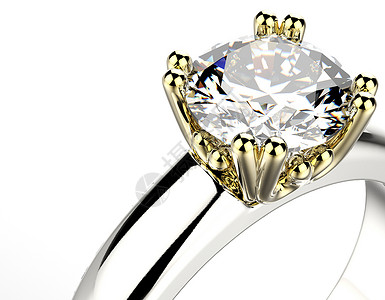 钻石金婚约戒指时装珠宝背景与钻石的图片